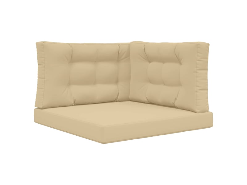  Coussin de canapé d'extérieur, coussin de chaise polyester beige 80 x 80 cm cf54028  - Conforama A