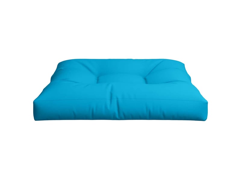  Coussin de palette, coussin de chaise, coussin de canapé bleu 70x70x12 cm tissu cf55301  - Conforama E