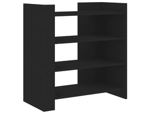 Buffet - bahut - meuble de rangement noir 73,5x35x75 cm bois d'ingénierie