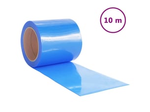 Rideau de porte bleu 200 mmx1,6 mm 10 m pvc cf43607