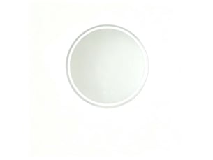 Miroir rond(e) de salle de bain coloris argenté <strong>DESMIU</strong> <strong></strong> - 60 cm x 60 cm