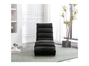 Fauteuil relax électrique <strong></strong> Coton / Lin noir