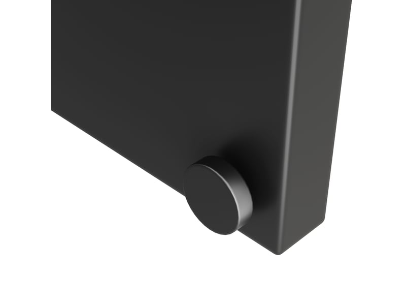  Table de salle à manger extensible 6 à 8 personnes en mdf et métal 120–160×80×75 cm noyer et noir  - Conforama D