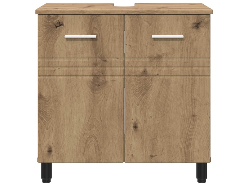 Unité de vanité de salle de bain, meuble de rangement chêne artisanal shl4088 - Conforama E