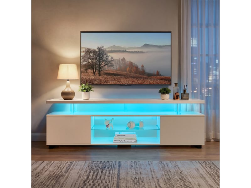  Lit capitonné double 180 x 200 cm, cadre avec sommier à lattes et tête de lit réglable, lit rembourré gris-beige, matière lin  - Conforama E
