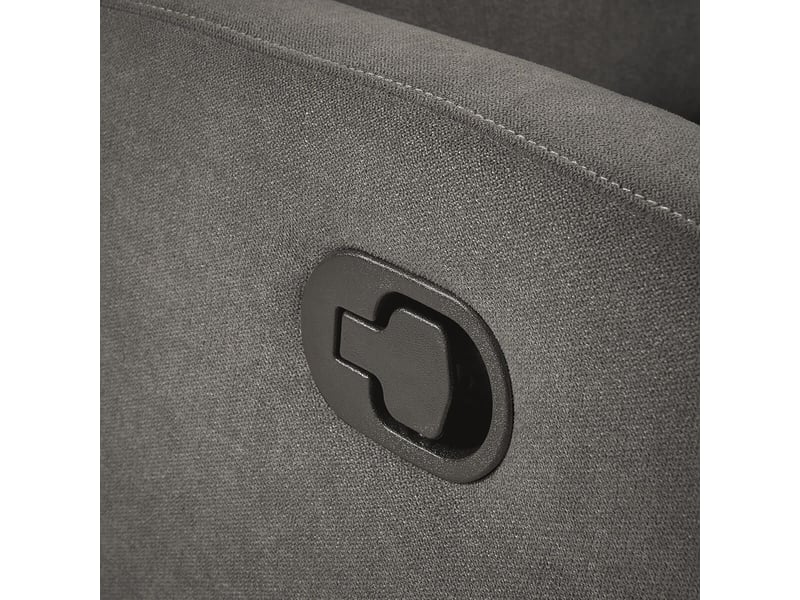  Canapé 3 places relax manuel tissu waterproof gris - briana BRIANA - Conforama C