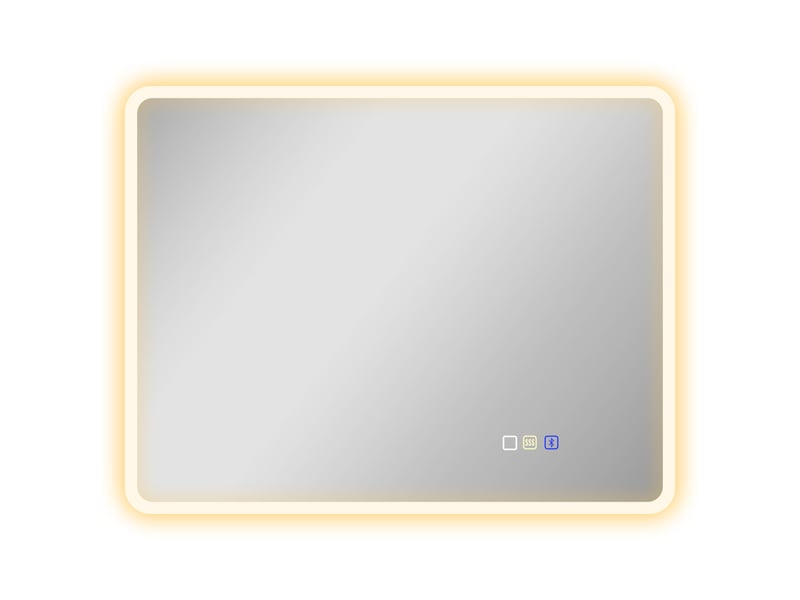 Miroir de salle de bain led avec bluetooth, éclairage réglable et fonction anti-buée pour salle de bain