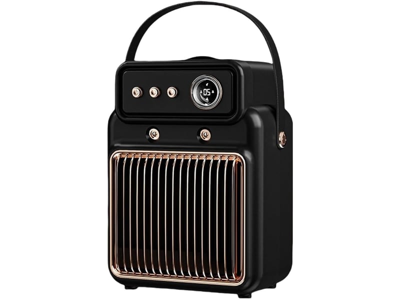  Chauffage de bureau silencieux, protection contre la surchauffe, humidification de la pièce, ventilateur d'intérieur, noir, 2000 w FC-LJY-01254JY - Conforama A