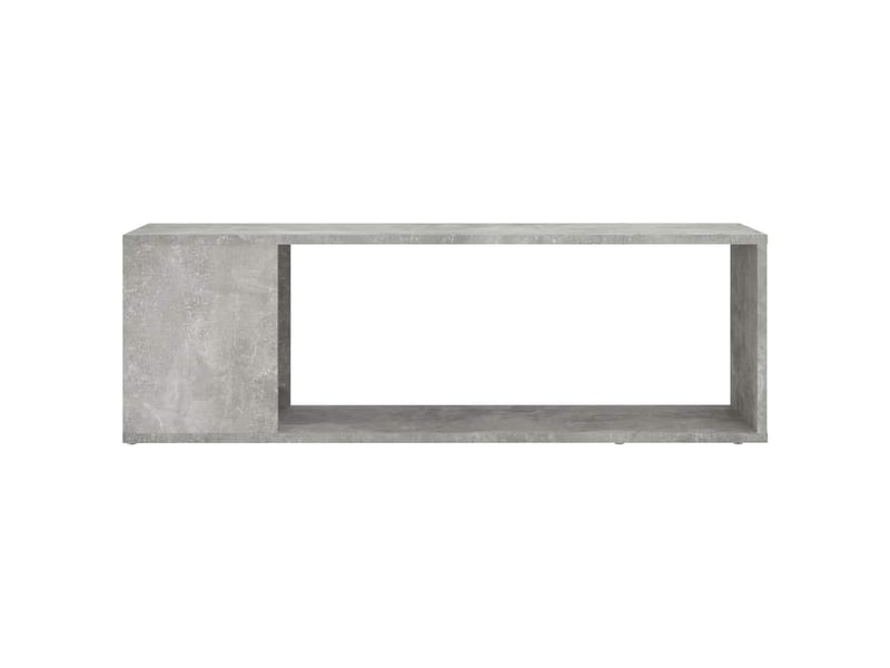  Meuble tv - banc tv - meuble de rangement gris béton 100x24x32 cm bois d'ingénierie  - Conforama C