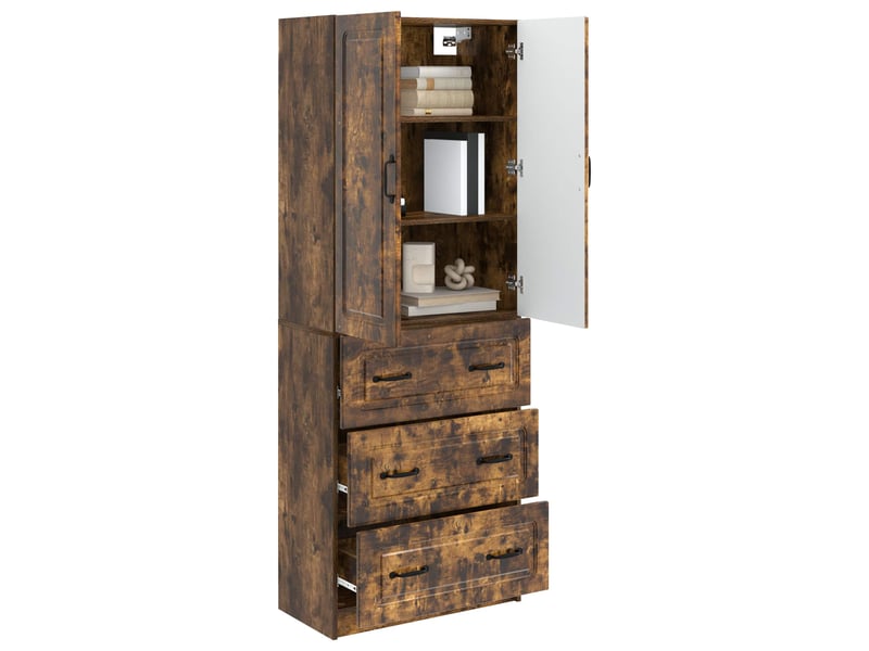 Ensemble de meubles 2 pcs, rangement de salon 66 x 34,5 x 87 cm bois d'ingénierie shl8914 - Conforama C