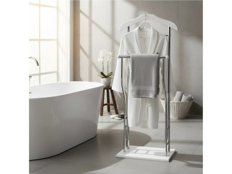  Valet de chambre déco hava 110cm blanc  - Conforama B