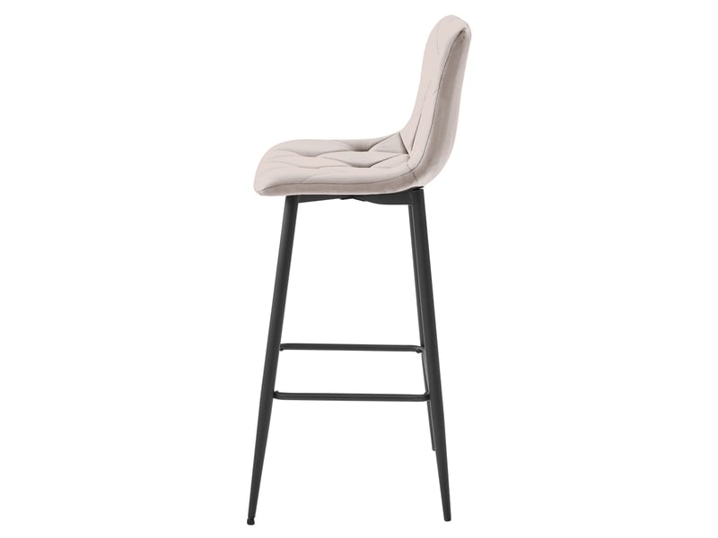 Family hoker nado - velours beige foncépieds noirs x 4  - Conforama E
