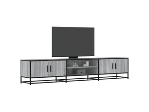 Meuble tv coloris gris 210 cm <strong></strong>  <strong></strong>