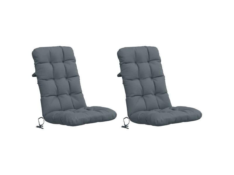 Lot de 2 coussins de chaise à dossier haut vianen cf59294  - Conforama A