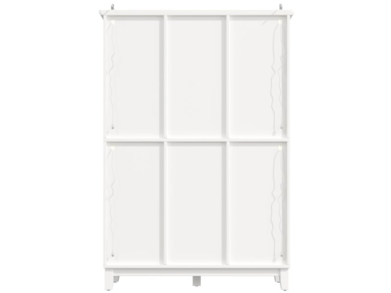  Armoire à vin led avec app, noirblanc, 180,5x120x40 cm, 3 tiroirs, porte-verres &amp; bouteilles  - Conforama E