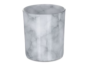 Lot de 12 photophores décoratifs ronds pour bougies ambiance chaleureuse 8 x 8 x 10 cm en verre gris 13_0011631