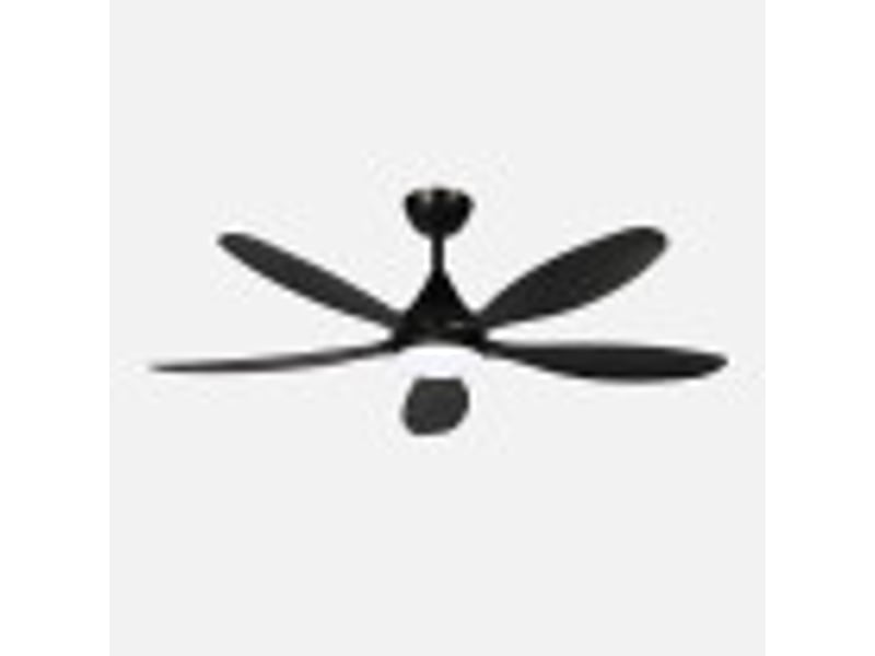  Ventilateur de plafond fabrilamp tobarra dc noir 5 pales 132 cm 6 vitesses led 18 w télécommande 262391509 - Conforama B