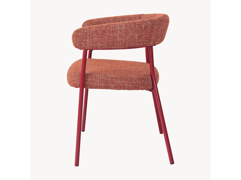 Lot de 6 chaises de salle à manger huk 78 x 57 x 56 cm rouge [en.casa]  - Conforama D