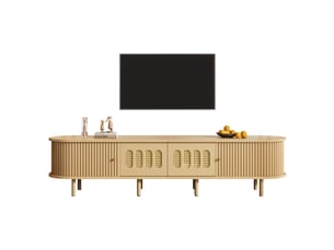 Meuble tv coloris naturel 180 cm <strong>MODFU</strong> <strong></strong>