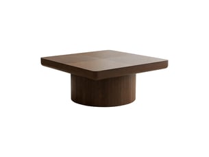 Table basse carré(e) coloris bois foncé VLIVRA  - 78 cmx78 cm