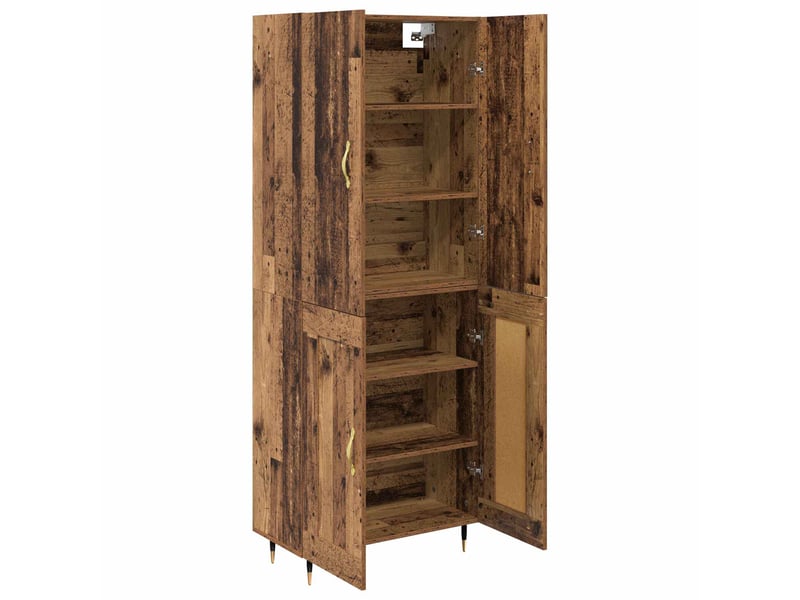  Buffet - haut armoire bois ancien 69,5 x 34 x 180 cm bois d'ingénierie  - Conforama E
