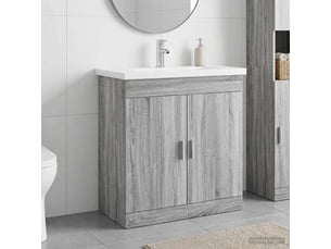 Ensemble de mobilier de salle de bain sonoma gris shl7469