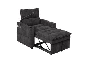 Fauteuil fixe CozyNest Tissu gris