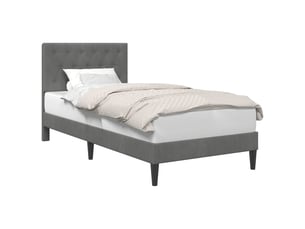 Lit simple 100x200 cm    coloris gris