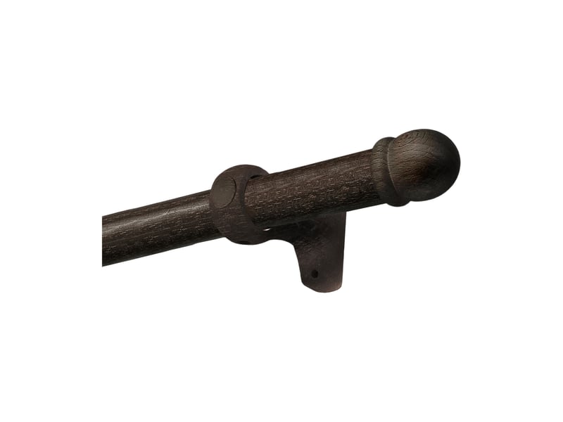  Kit tringle à rideaux en bois made in france d28mm 180 cm  - Conforama A