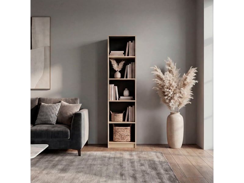  Bibliothèque home de 181 cm, wengé (réf. Ecw 13883)  - Conforama B