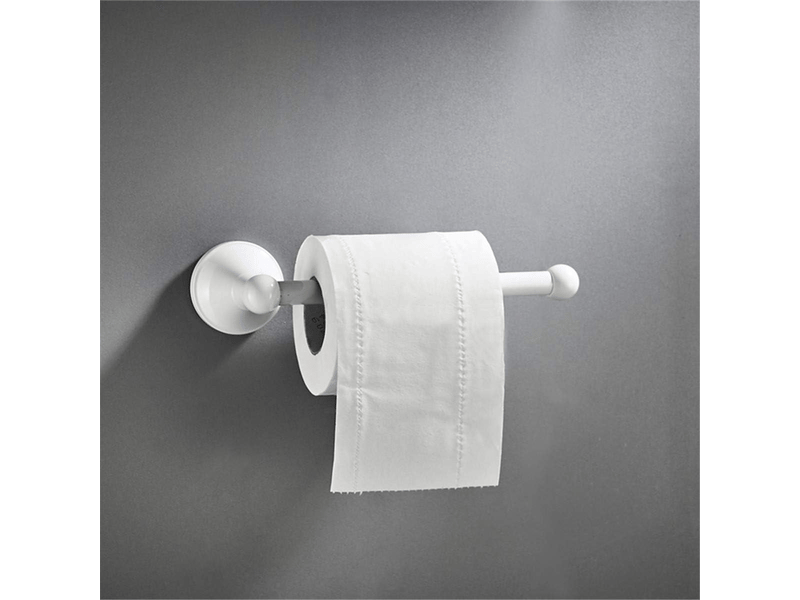  Porte-rouleau de papier toilette, montage mural en laiton, 20 cm 7,87 po, blanc  - Conforama E