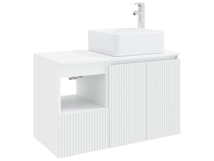 Ensemble de mobilier de salle de bain 2 pc blanc cf63989