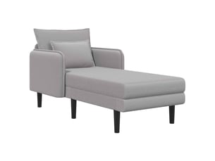 Fauteuil relax manuel VIDAXL Tissu gris