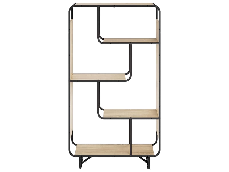 Buffet haut, buffet de rangement chêne sonoma 80x37,5x144 cm bois d'ingénierie - Conforama C