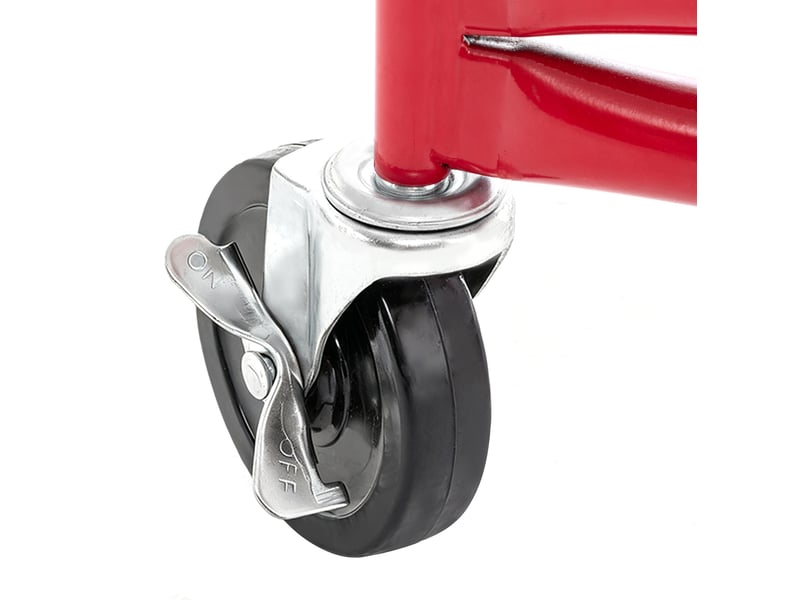  Lève-plaques pour plaques de plâtre, charge 68 kg, hauteur 140 à 350 cm, acier rouge, inclinaison 60 degrés  - Conforama E
