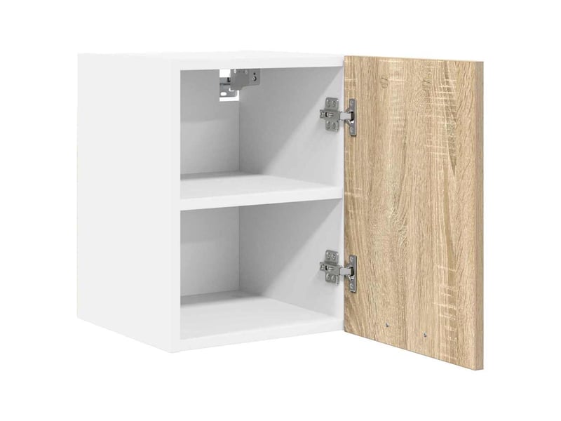  Armoire suspendue 2 pcs chêne sonoma et blanc bois d'ingénierie shl6716  - Conforama E