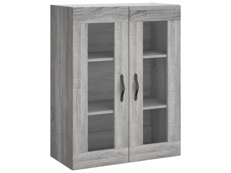  Buffet haut - bahut - meuble de rangement sonoma gris 69,5x34x180 cm bois d'ingénierie  - Conforama E