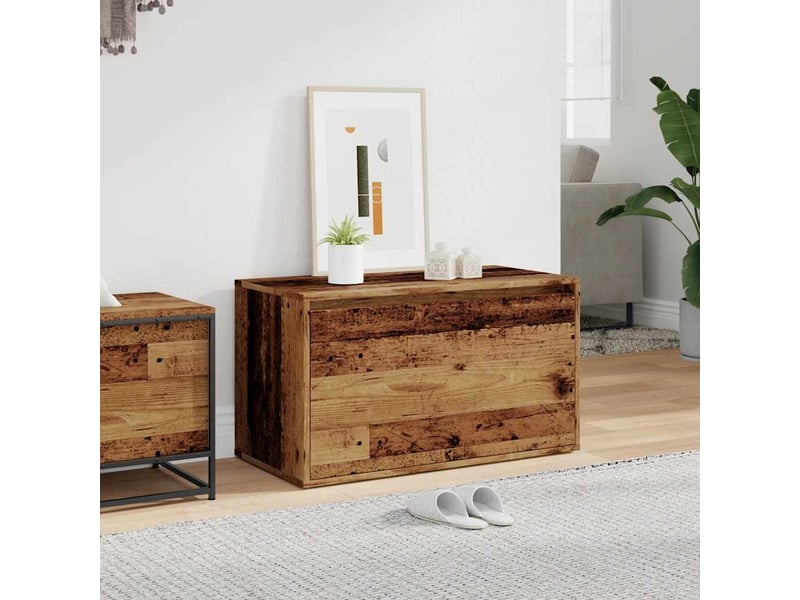  Banc d'entrée, banc interieur 80x40x45 cm vieux bois bois d'ingénierie  - Conforama C