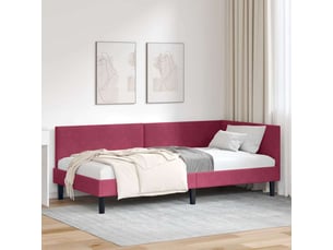Lit simple 80x200 cm    coloris rouge