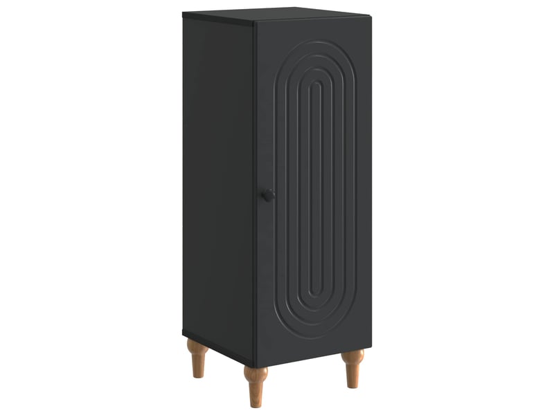  Buffet - bahut - meuble de rangement noir 33 x 34,5 x 90 cm bois d'ingénierie  - Conforama A