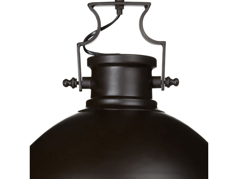  Lampe à suspension design industrielle chic abat-jour cloche 30 x 30 x 25 cm en métal brun 13_0003244  - Conforama D