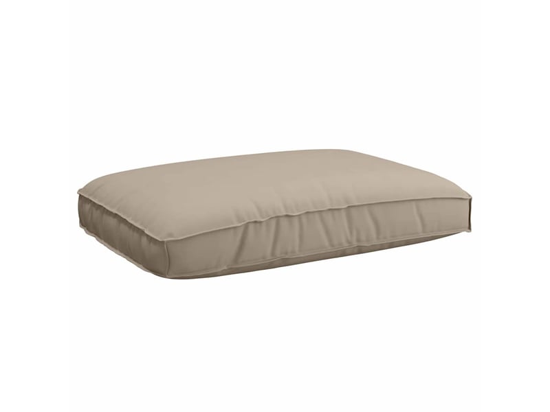  Coussin d'assise, coussin pour chaisecanapé tissu oxford taupe 120 x 80 x 12 cm cf56679  - Conforama A