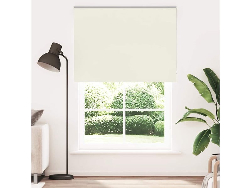  Store enrouleur occultant, store à rouleau blanc cassé 160x230 cm largeur tissu cf45541  - Conforama B