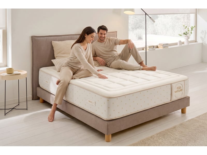  Matelas viscosoft eco nature memory foam - 200x180 cm - fermeté medium- moonia  - Conforama C