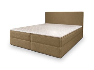 Lit avec rangement 160x200 cm <strong>MASSENO</strong>  <strong></strong> coloris bois clair