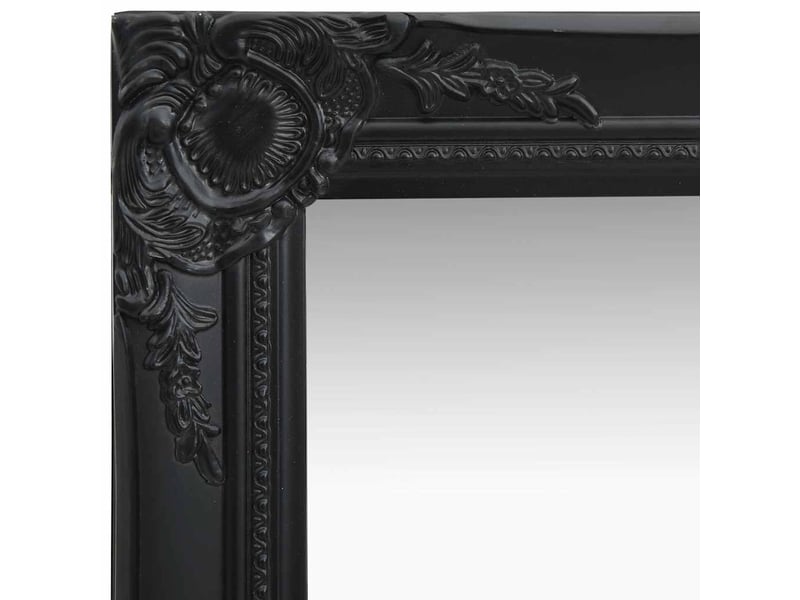  Miroir mural style baroque 40x40 cm noir cf62879  - Conforama C
