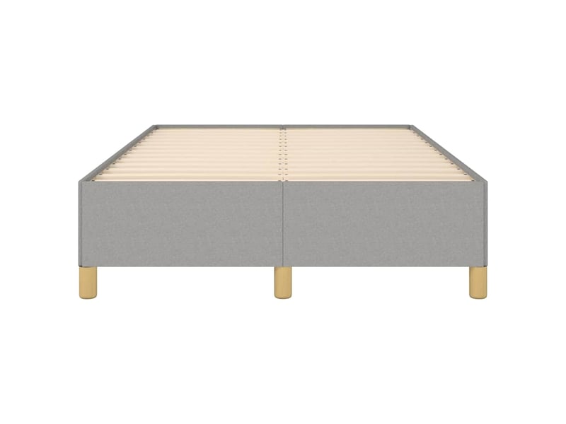  Lit double- lit adulte -  cadre de lit sans matelas gris clair 120x200 cm tissu  - Conforama D