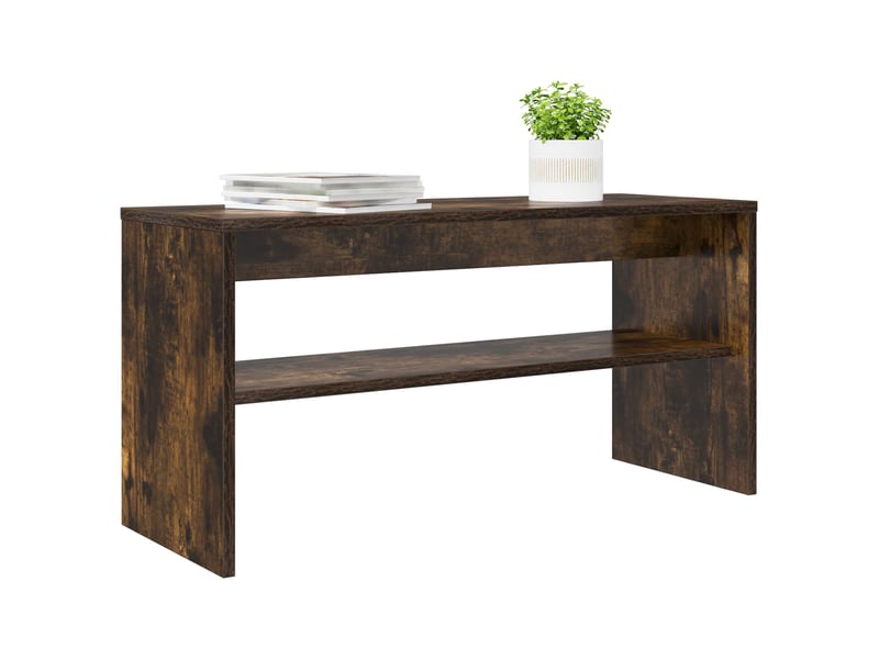  Meuble tv - banc tv - meuble de rangement 80 x 30 x 40 cm chêne fumé bois d'ingénierie  - Conforama C