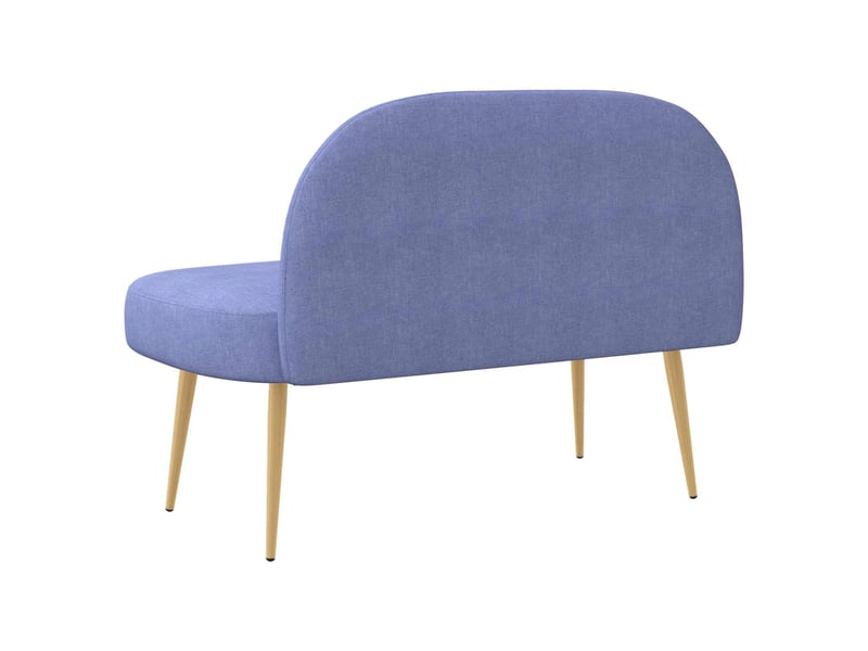  Banc rembourré, banc de lit avec dossier bleu jean 110x60x76 cm  - Conforama D