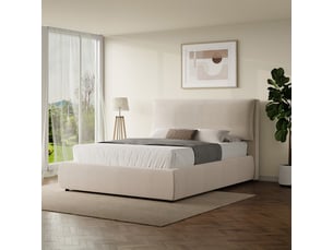 Lit 2 places 140x190 cm <strong>CONCEPT USINE</strong>  <strong></strong> coloris beige